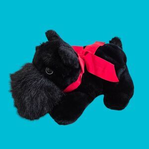 Scottish Terrier Dog Vintage Soft Puppet Plush 1984 Dakin Use as Golf Club Cover
